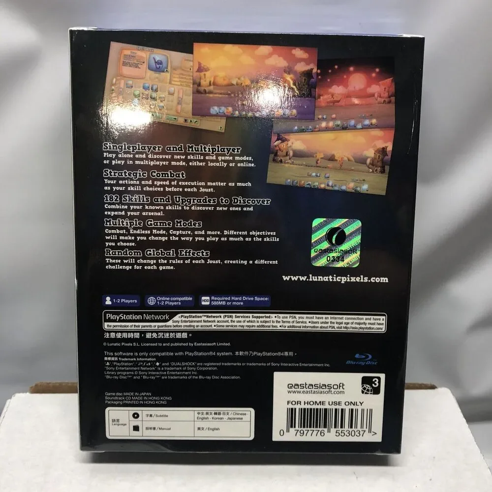 Alchemic Jousts Limited Edition PS4 PlayStation 4 Brand New Sealed Eastasiasoft